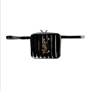 Saint Laurent patent leather Vicky belt bag